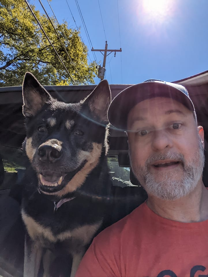 Butler with dog Maggie